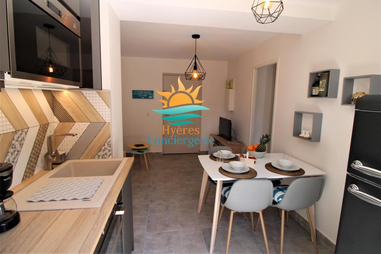Hyeres-Plage -T2 Neuf Rdj Clim Wifi - La Capte By Hc Apartment Bagian luar foto