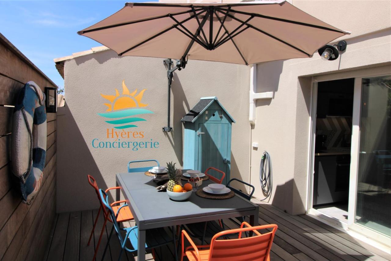 Hyeres-Plage -T2 Neuf Rdj Clim Wifi - La Capte By Hc Apartment Bagian luar foto