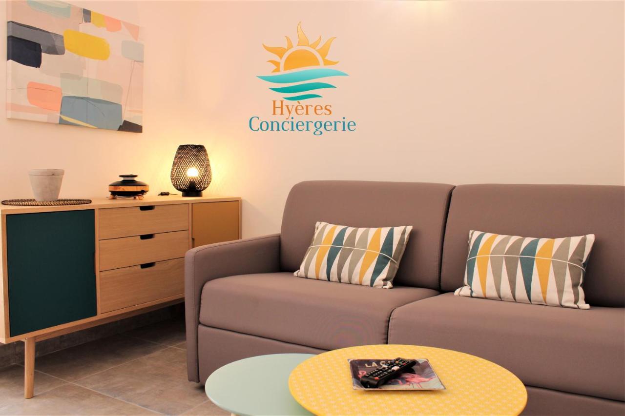 Hyeres-Plage -T2 Neuf Rdj Clim Wifi - La Capte By Hc Apartment Bagian luar foto